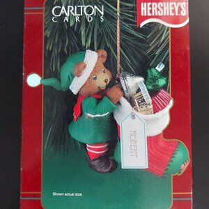 Vintage Carlton Cards Hersheys Tasty Trimmings 1998 Christmas Tree Ornament #27